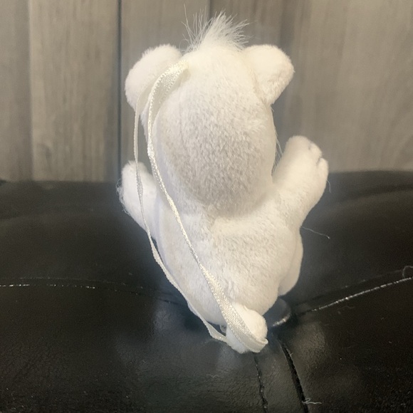 Precious Moments Tiny Tender Tails Baby Polar Teddy Bear Plush Beanie Ornament - Picture 4 of 8